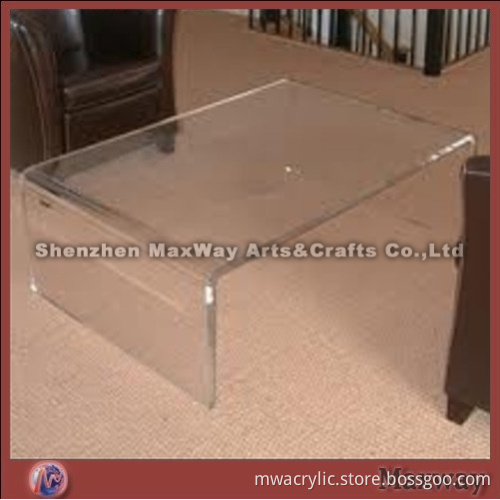 Elegant rectangle low plexiglass tea table